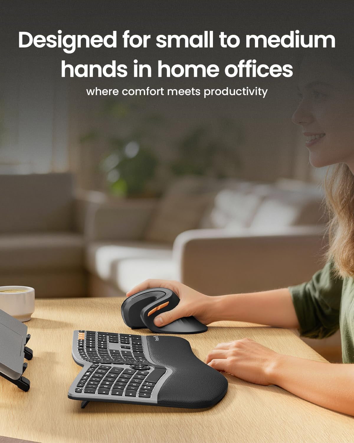 EM11 Ergonomic Vertical Wireless Mouse