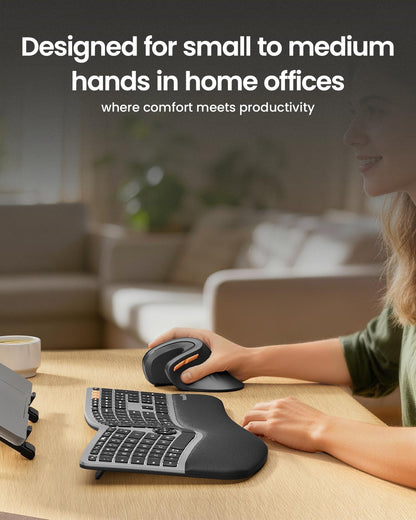 EM11 Ergonomic Vertical Wireless Mouse